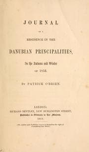 Tapa de Journal of a residence in the Danubian principalities