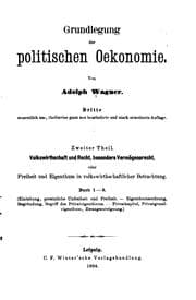 Tapa de Grundlegung der politischen Oekonomie