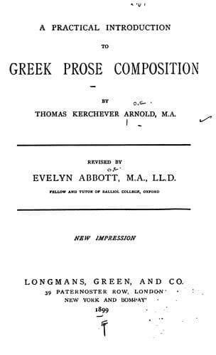 Tapa de A Practical Introduction to Greek Prose Composition