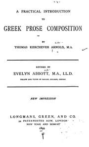Tapa de A Practical Introduction to Greek Prose Composition