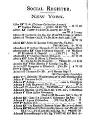 Tapa de Social Register, New York