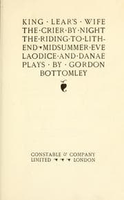 Tapa de King Lear's wife, The crier by night, The riding to Lithend, Midsummer eve, Laodice and Danaë