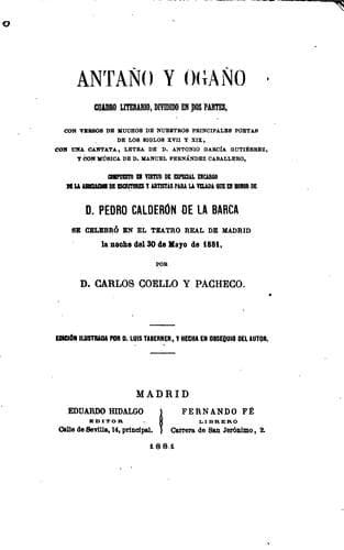 Tapa de Antaño y Ogaño