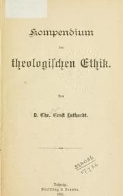 Tapa de Kompendium der theologischen Ethik