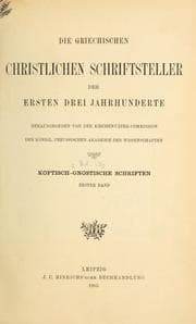 Tapa de Koptisch-gnostische Schriften