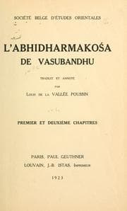 Tapa de L' abhidharmakosa
