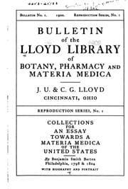 Tapa de Collections for an Essay Towards a Materia Medica of the United States