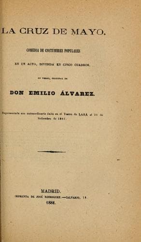 Tapa de La cruz de mayo