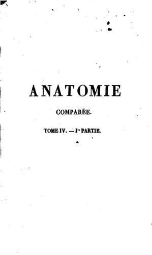 Tapa de Leçons d'anatomie comparée de Georges Cuvier
