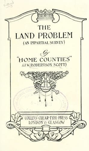 Tapa de The land problem