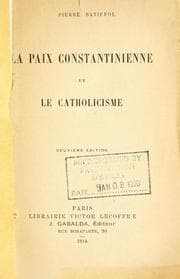 Tapa de La paix constantinienne et le catholicisme