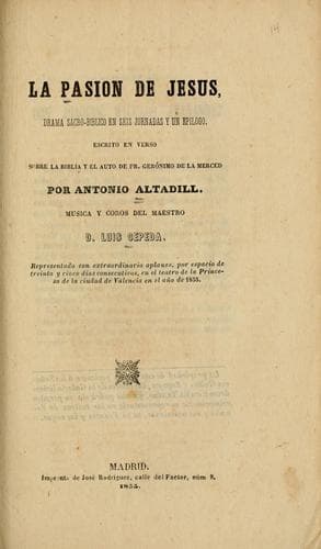 Tapa de La pasión de Jesús