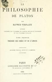 Tapa de La philosophie de Platon
