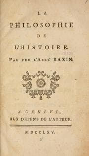 Tapa de La philosophie de l'histoire