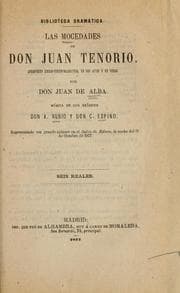 Tapa de Las mocedades de don Juan Tenorio