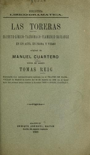 Tapa de Las toreras