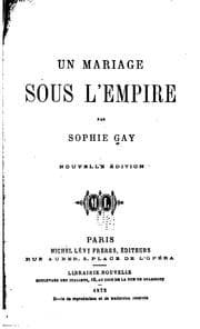 Tapa de Un mariage sous l'Empire