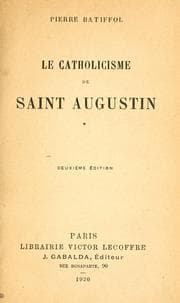 Tapa de Le catholicisme de Saint-Augustin