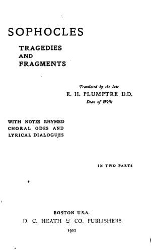 Tapa de Tragedies and Fragments