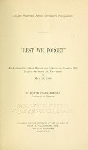Tapa de "Lest we forget"