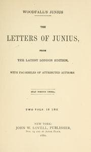 Tapa de The letters of Junius, from the latest London ed