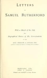 Tapa de Letters of Samuel Rutherford