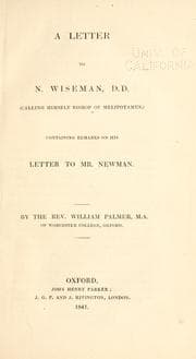Tapa de Letters to N. Wiseman