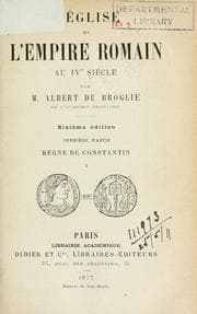 Tapa de L'Église et l'Empire romain au IVe siècle