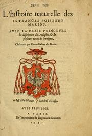 Tapa de L' histoire naturelle des estranges poissons marins