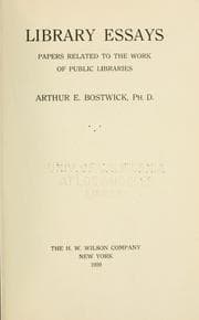 Tapa de Library essays