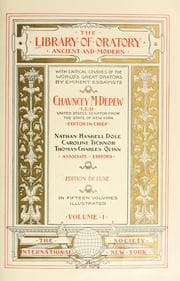 Tapa de The Library of oratory, ancient and modern