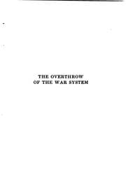 Tapa de The Overthrow of the War System