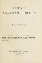 Tapa de Life of Abraham Lincoln