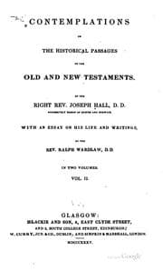 Tapa de Contemplations on the historical passages of the Old and New Testaments