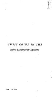 Tapa de A descriptive catalogue of Swiss coins in the South Kensington Museum
