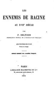 Tapa de Les ennemis de Racine au XVIIe siècle