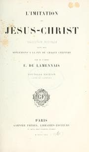 Tapa de L'imitation de Jésus-Christ