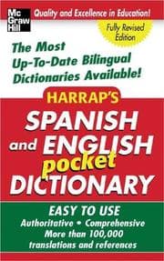Tapa de Harrap's Spanish and English pocket dictionary