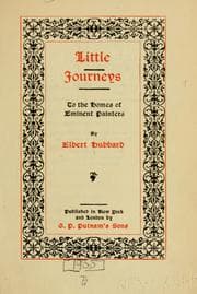 Tapa de Little journeys to the homes of eminent painters