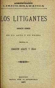 Tapa de Los litigantes