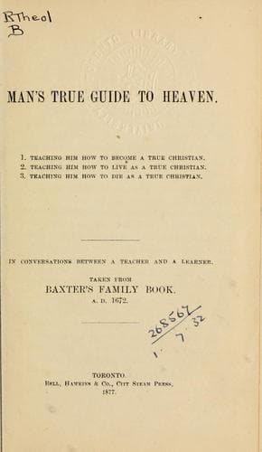 Tapa de Man's true guide to Heaven