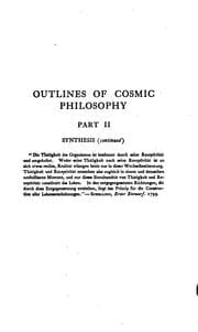 Tapa de Outlines of Cosmic Philosophy
