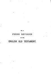 Tapa de On a Fresh Revision of the English Old Testament