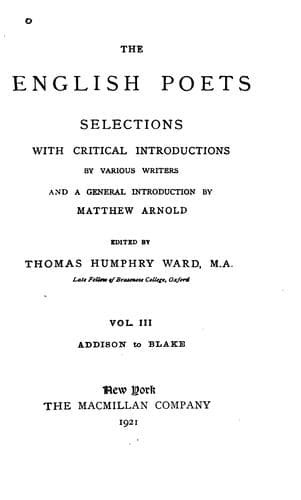 Tapa de The English Poets