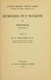 Tapa de Memoires d'un touriste