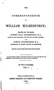 Tapa de The Correspondence of William Wilberforce