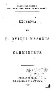 Tapa de Excerpta ex P. Ovidii Nasonis Carminibus