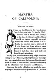 Tapa de Martha of California: A Story of the California Trail