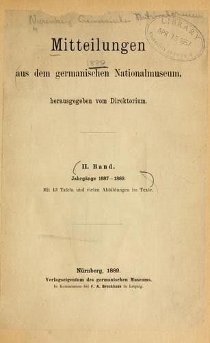 Tapa de Mitteilungen.