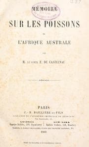 Tapa de Mémoire sur les poissons de l'Afrique australe